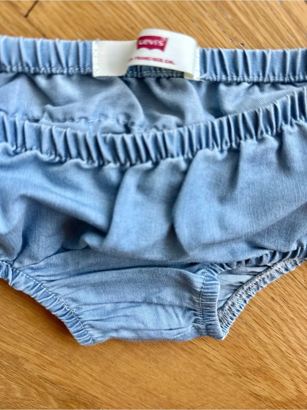 NWOT Levi's Baby Denim-Style Light Blue Diaper Cover